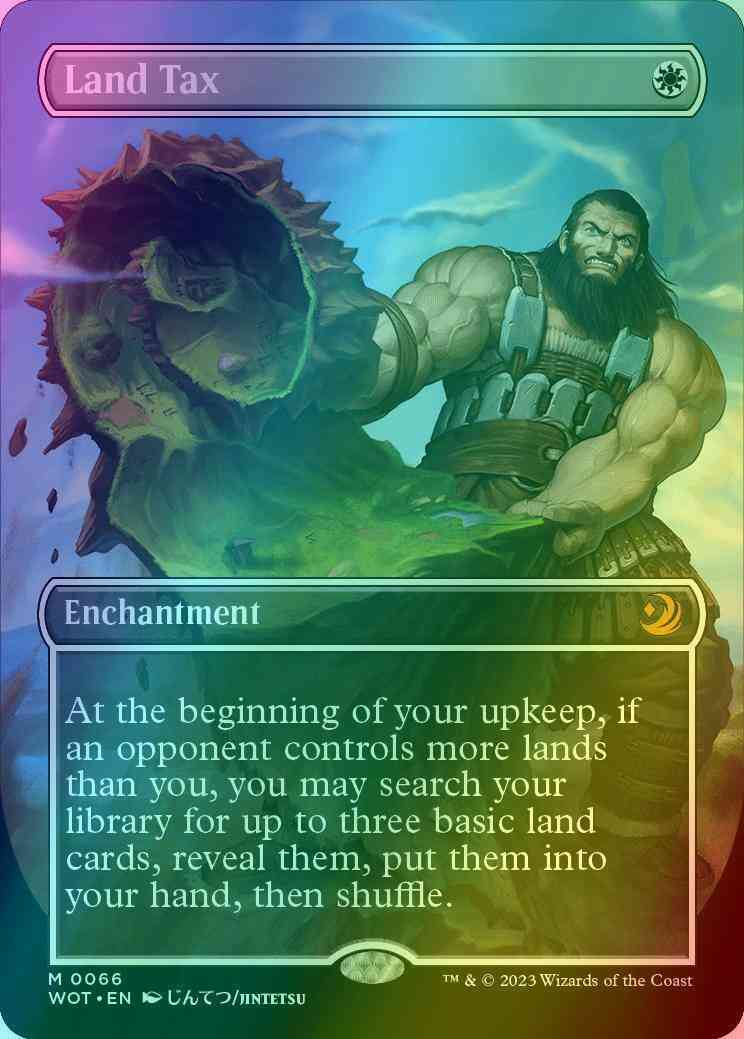 Land Tax [66] [Borderless] [Anime] [Wilds of Eldraine: Enchanting Tales] [Foil]