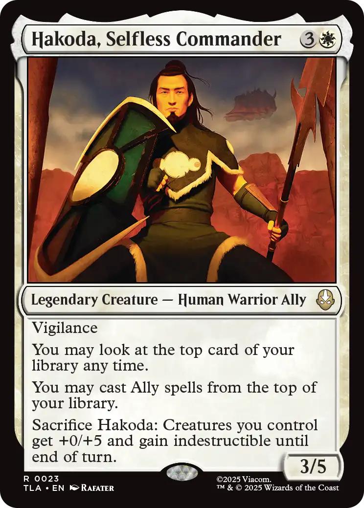 Hakoda, Selfless Commander [23] [Avatar: The Last Airbender] [Non-Foil]