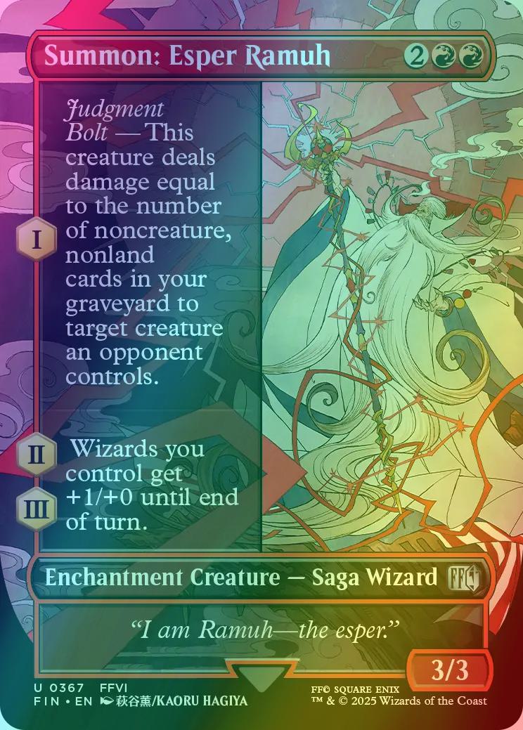 Summon: Esper Ramuh [367] [Borderless] [FINAL FANTASY] [Foil]