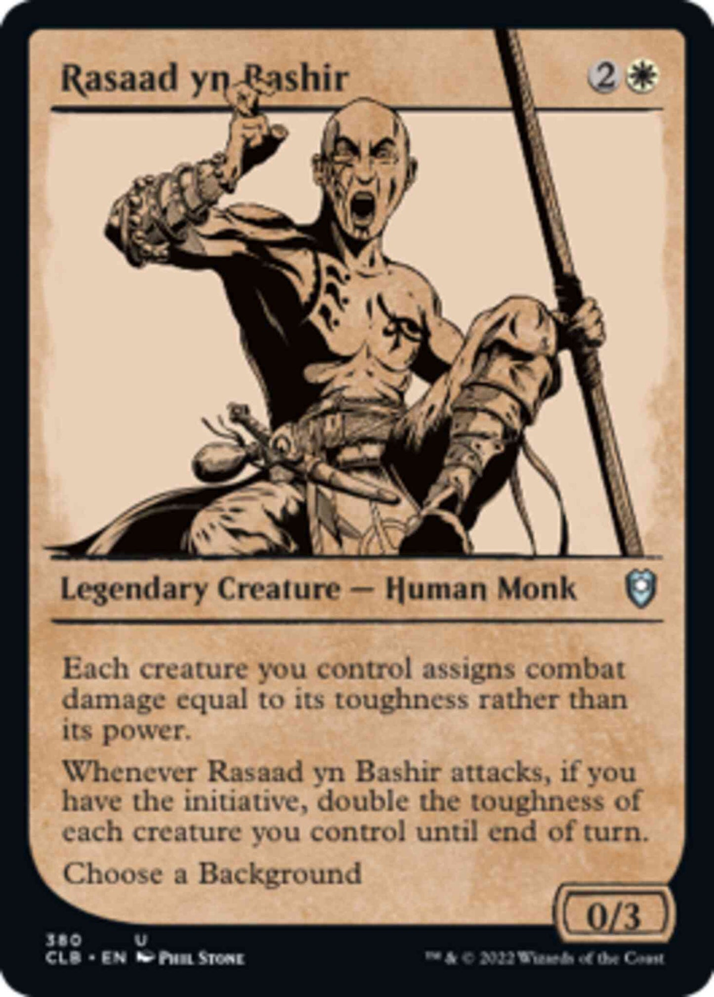 Rasaad yn Bashir [380] [Rulebook Showcase] [Commander Legends: Battle for Baldur's Gate] [Non-Foil]