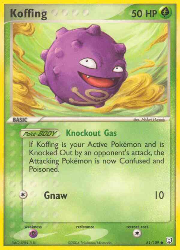 Koffing - 61/109 - Common [ex7-61] [Reverse Holo]