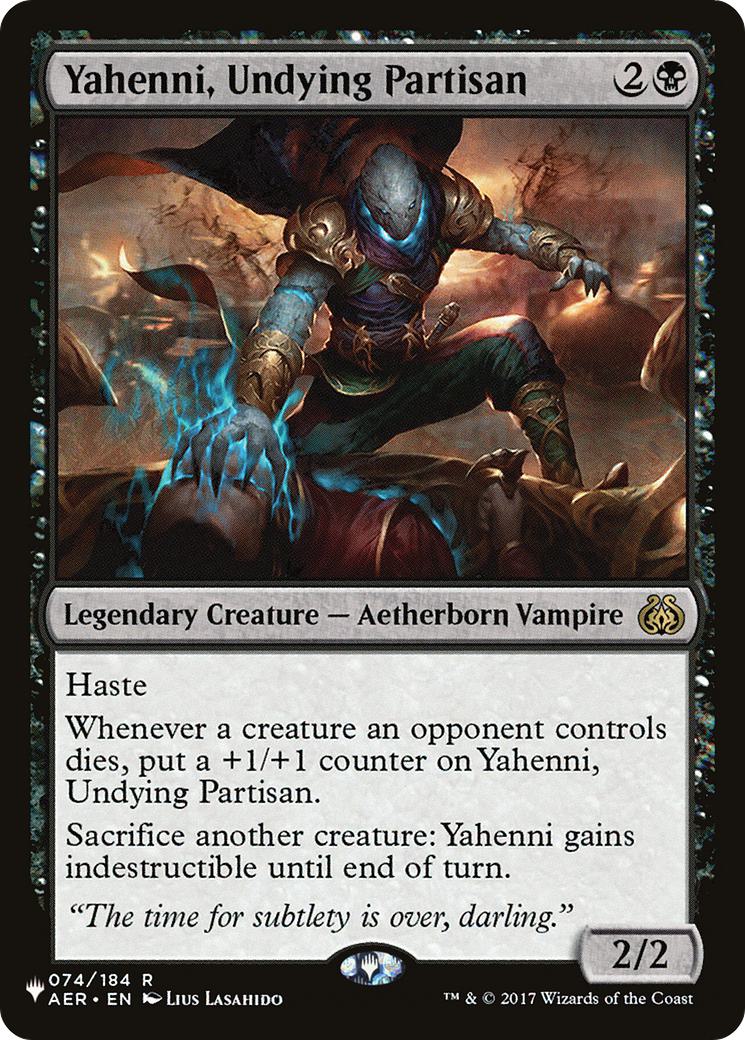 Yahenni, Undying Partisan [AER-74] [The List] [Non-Foil]