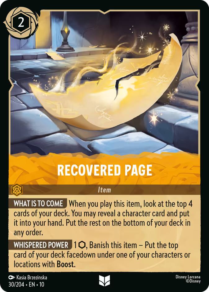 Recovered Page - 30/204 [Whispers in the Well] [Non-Foil]