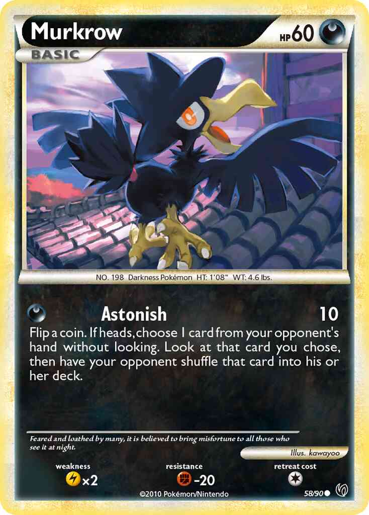 Murkrow - 58/90 - Common [hgss3-58] [Non-Holo]