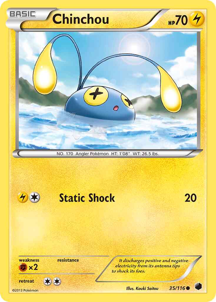 Chinchou - 35/116 - Common [bw9-35] [Non-Holo]