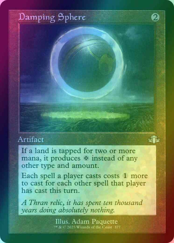 Damping Sphere [377] [Retro Frame] [Dominaria Remastered] [Foil]