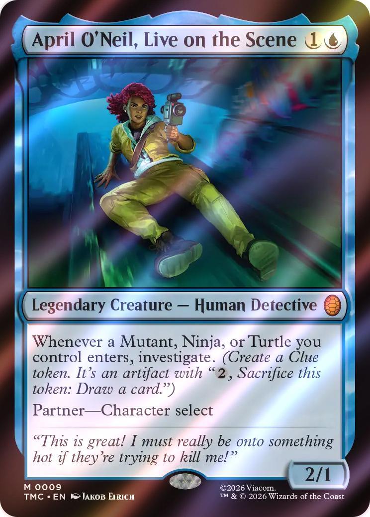 April O'Neil, Live on the Scene [9] [Teenage Mutant Ninja Turtles Eternal] [Surge Foil]