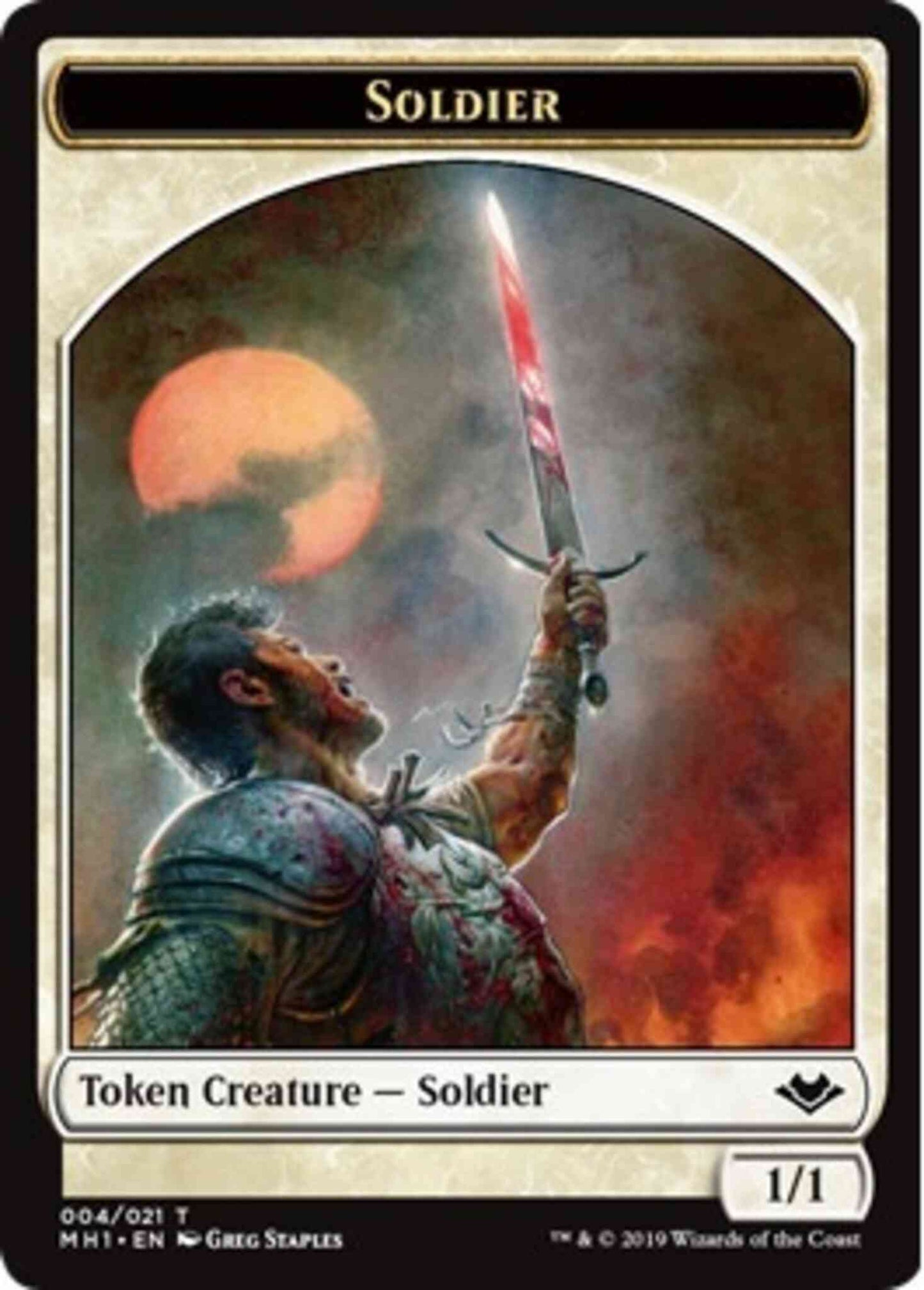Soldier Token (04) // Wrenn and Six Emblem (21) [Modern Horizons Tokens] [Non-Foil]