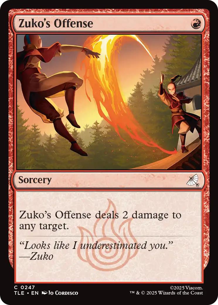 Zuko's Offense [247] [Avatar: The Last Airbender Eternal] [Non-Foil]