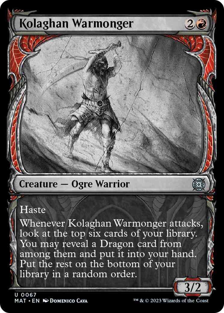 Kolaghan Warmonger [67] [Planar Showcase] [March of the Machine: The Aftermath] [Non-Foil]