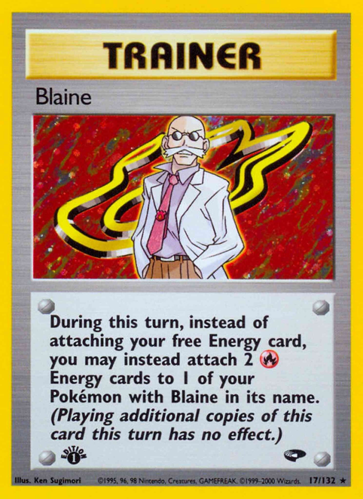 Blaine - 17/132 - Rare - 1st Edition [gym2-17] [Holo]