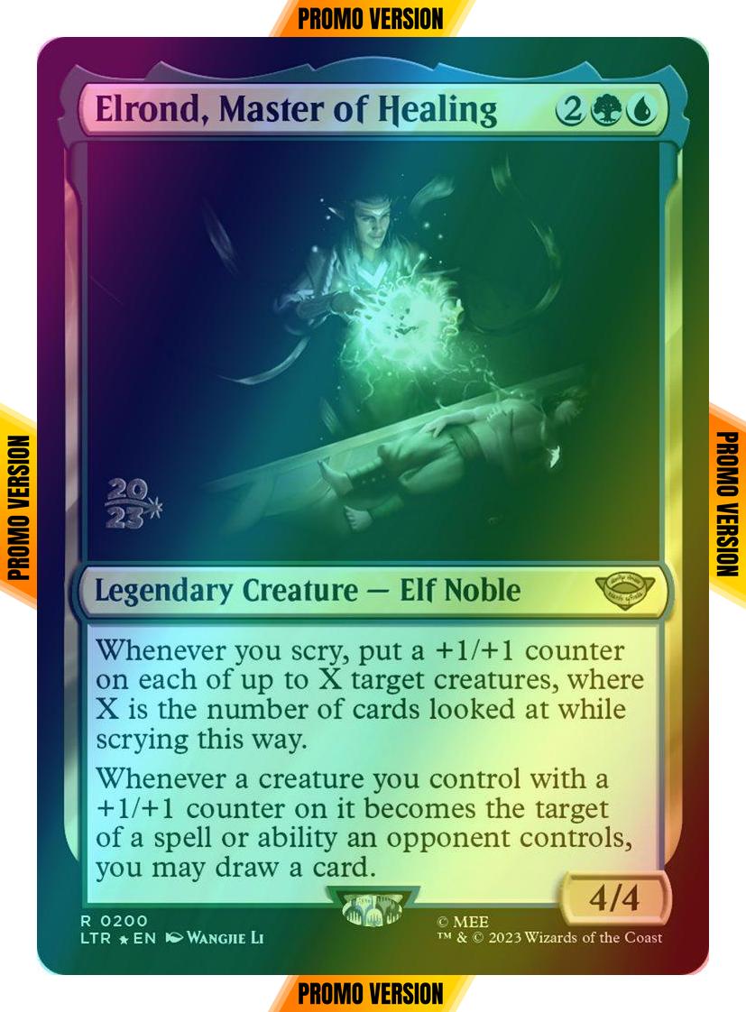 Elrond, Master of Healing [200s] [Prerelease] [The Lord of the Rings: Tales of Middle-earth: Promos] [Foil]