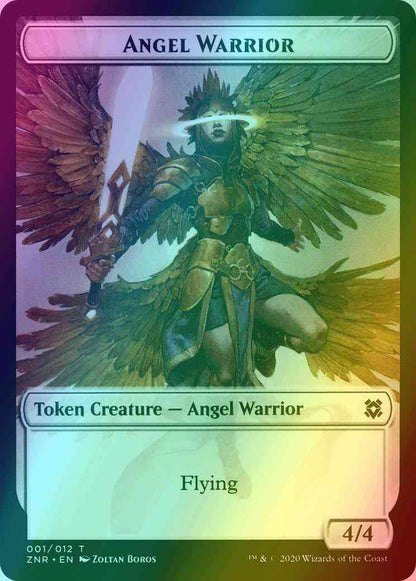 Angel Warrior Token (01) // Insect Token (07) [Zendikar Rising Tokens] [Foil]