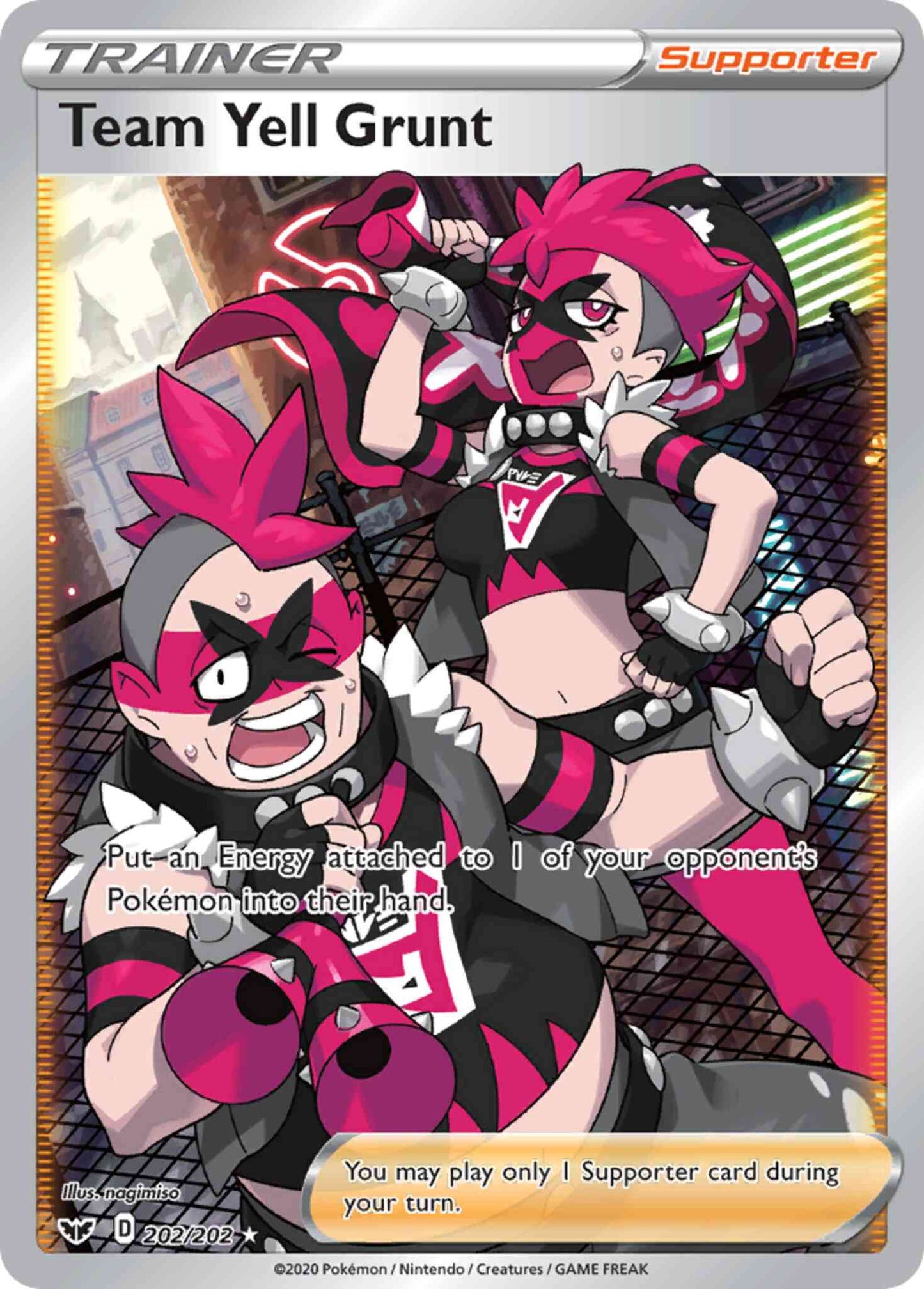 Team Yell Grunt - 202/202 - Rare Ultra [swsh1-202] [Ultra]