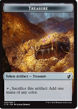 Human Token (03) // Treasure Token (25) [Commander 2019 Tokens] [Non-Foil]