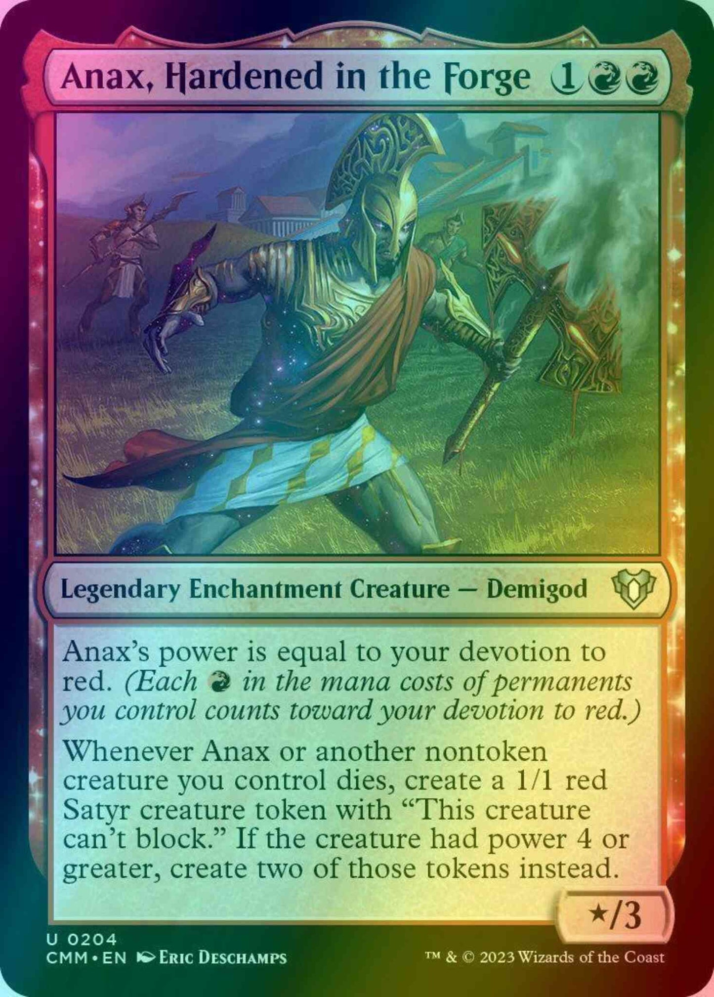 Anax, Hardened in the Forge [204] [Commander Masters] [Foil]