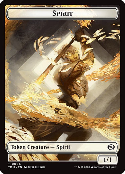 Spirit Token (06) // Spirit Token (07) [Tarkir: Dragonstorm: Tokens] [Non-Foil]