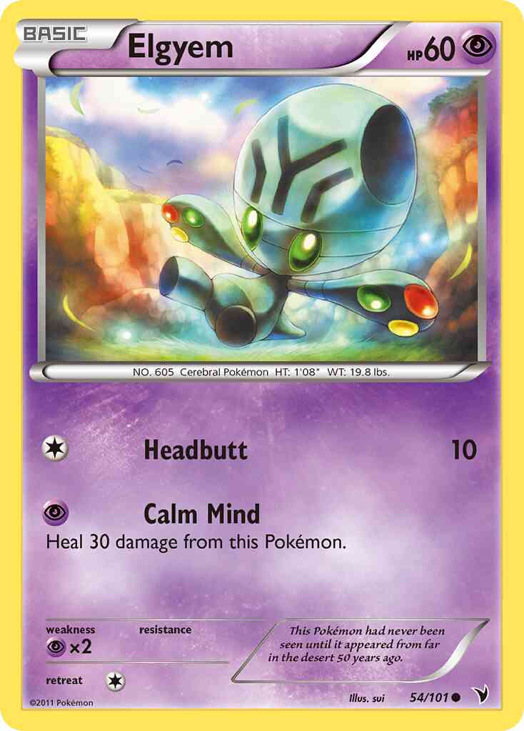 Elgyem - 54/101 - Common [bw3-54] [Non-Holo]