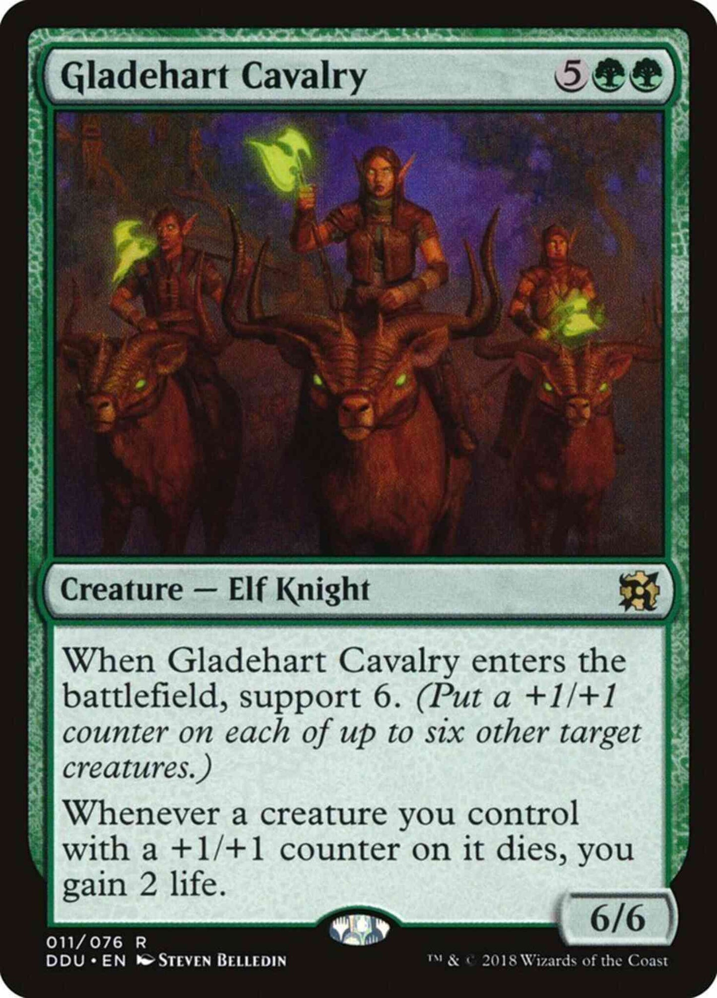 Gladehart Cavalry [11] [Duel Decks Elves vs Inventors] [Non-Foil]
