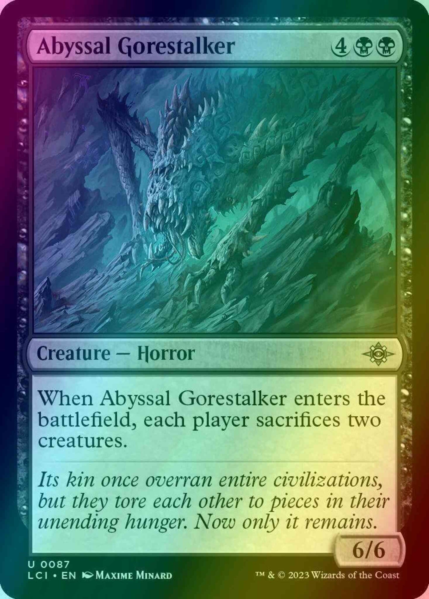 Abyssal Gorestalker [87] [The Lost Caverns of Ixalan] [Foil]