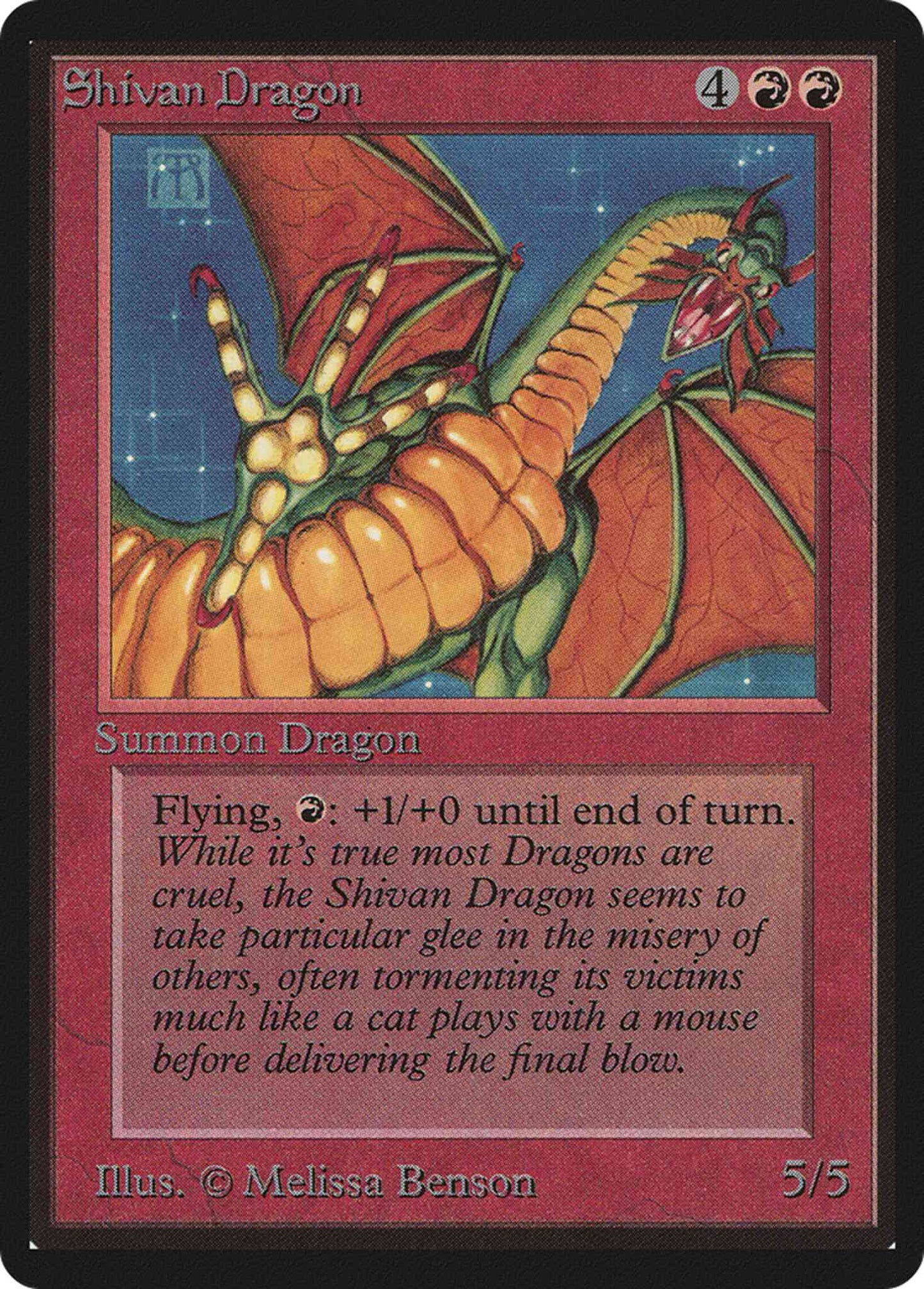 Shivan Dragon [175] [Limited Edition Beta] [Non-Foil]