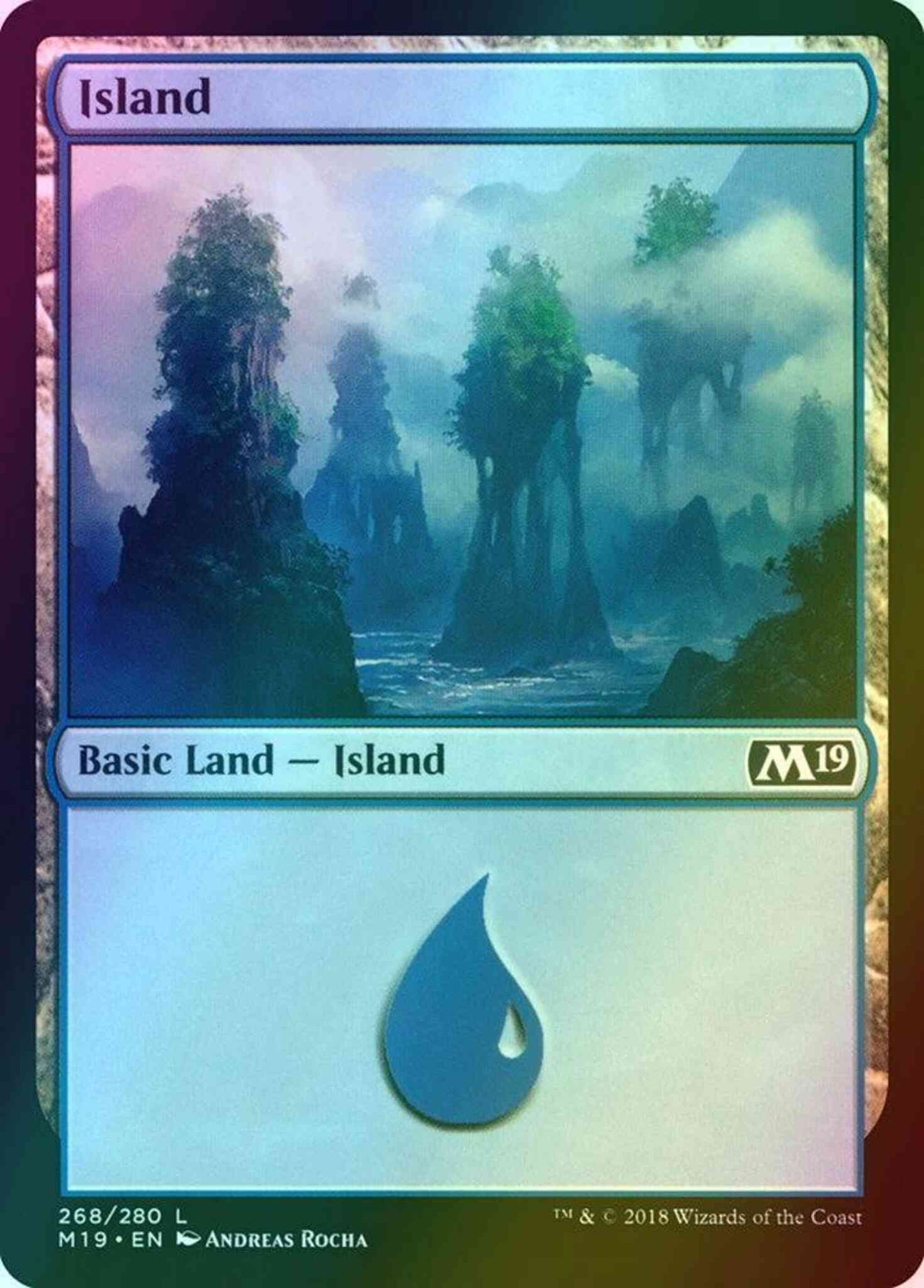 Island [268] [Core Set 2019] [Foil]