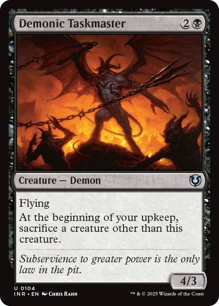 Demonic Taskmaster [104] [Innistrad Remastered] [Non-Foil]
