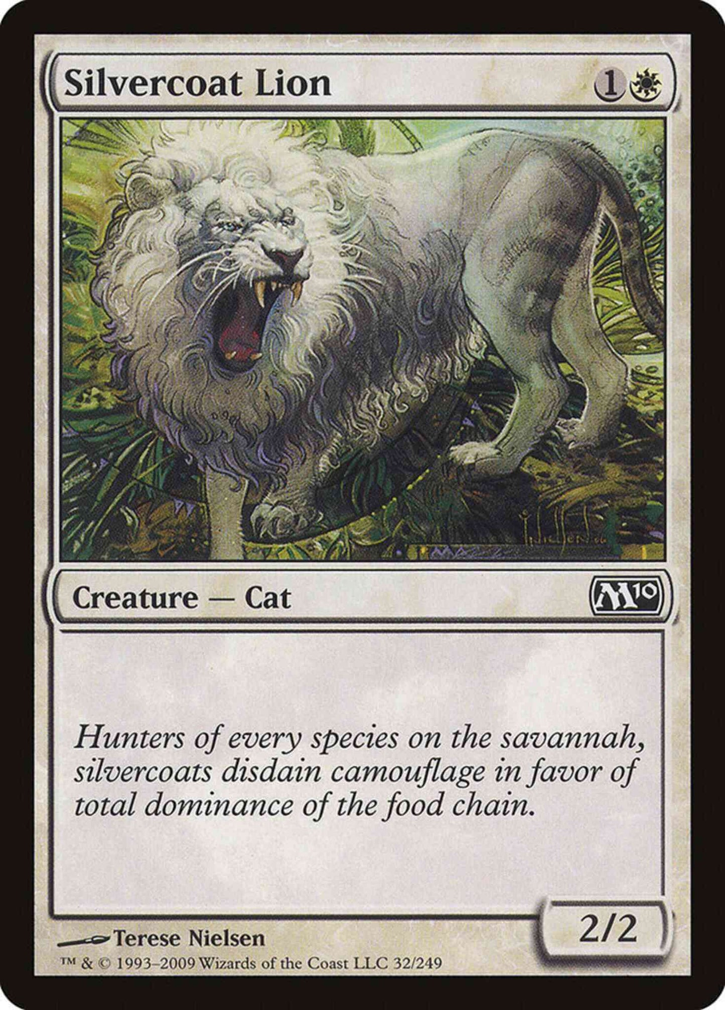 Silvercoat Lion [32] [Magic 2010] [Non-Foil]