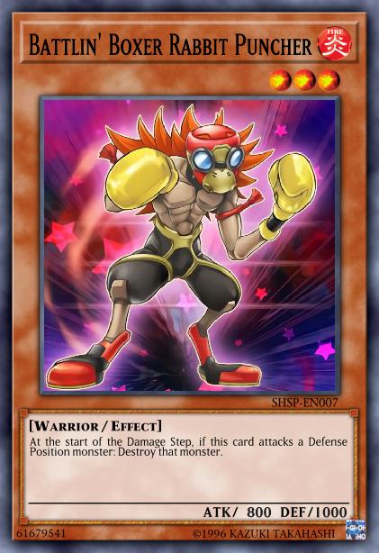 Battlin' Boxer Rabbit Puncher - SHSP-EN007 - Common - 1st Edition