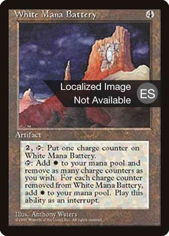 White Mana Battery - Portuguese [357] [Fourth Edition Black Border: Portuguese] [Non-Foil]