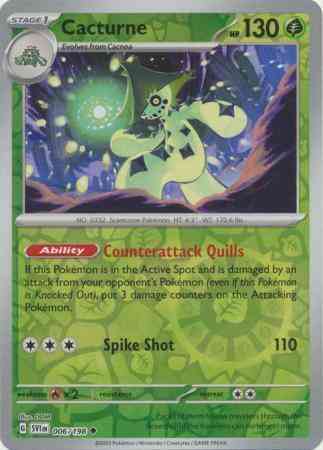 Cacturne - 006/198 - Uncommon [sv01-006] [Reverse Holo]