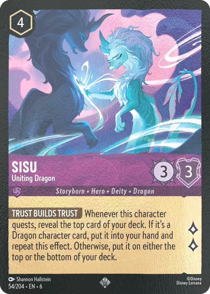 Sisu - Uniting Dragon - 54/204 [Azurite Sea] [Cold Foil]