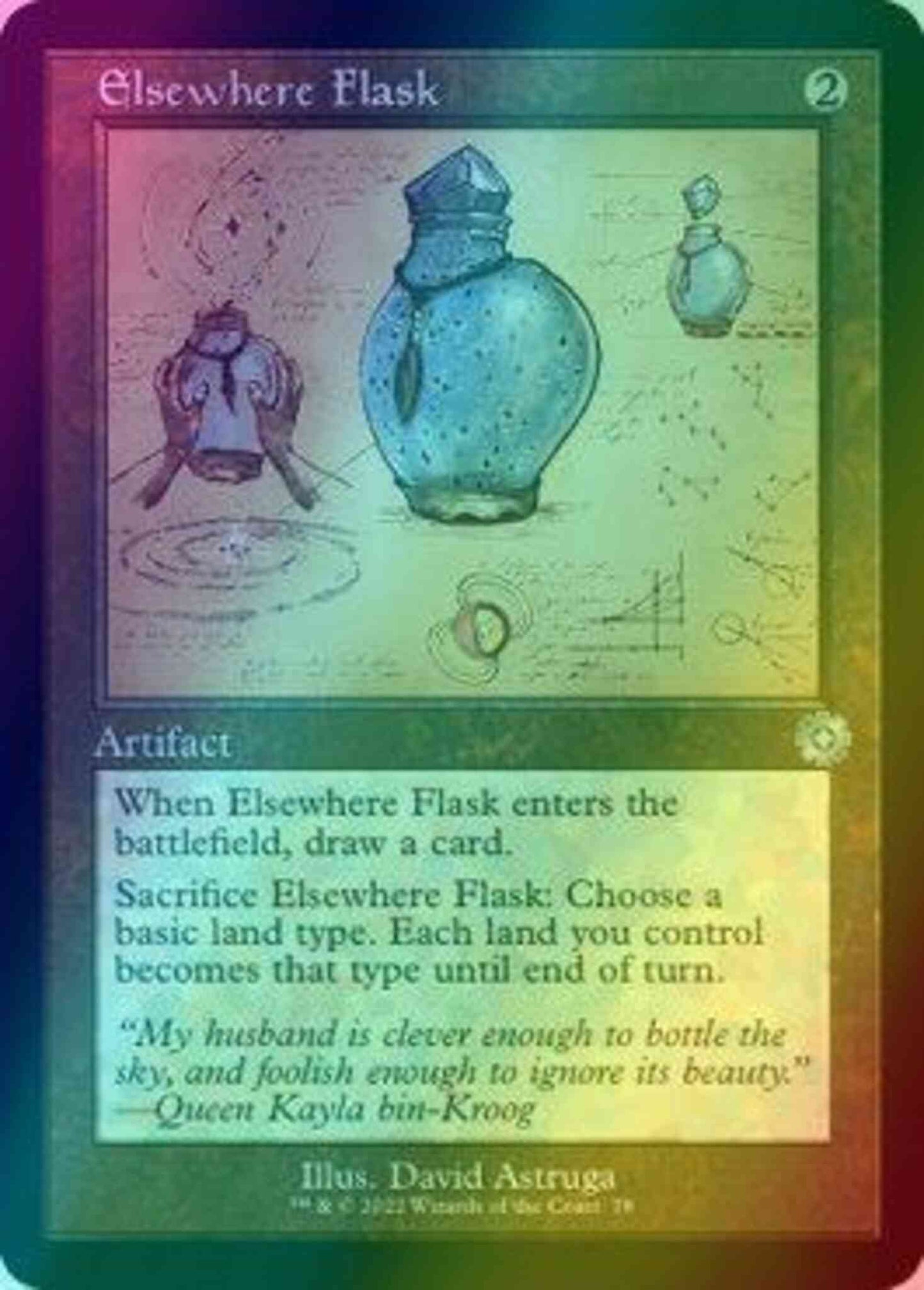 Elsewhere Flask [78] [Retro Frame] [Schematic] [The Brothers' War Retro Artifacts] [Foil]