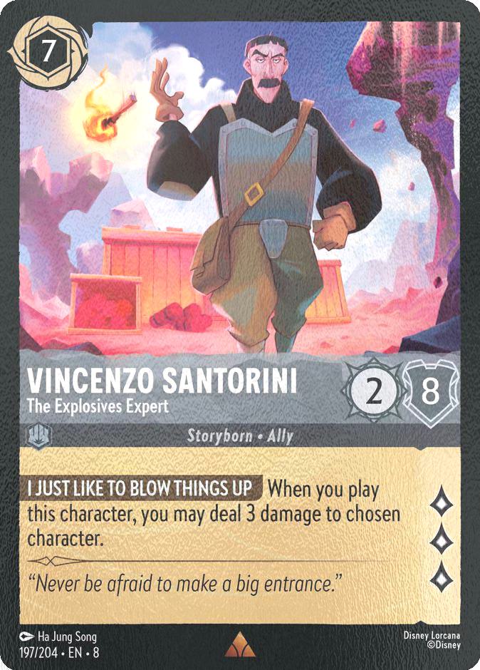 Vincenzo Santorini - The Explosives Expert - 197/204 [Reign of Jafar] [Cold Foil]
