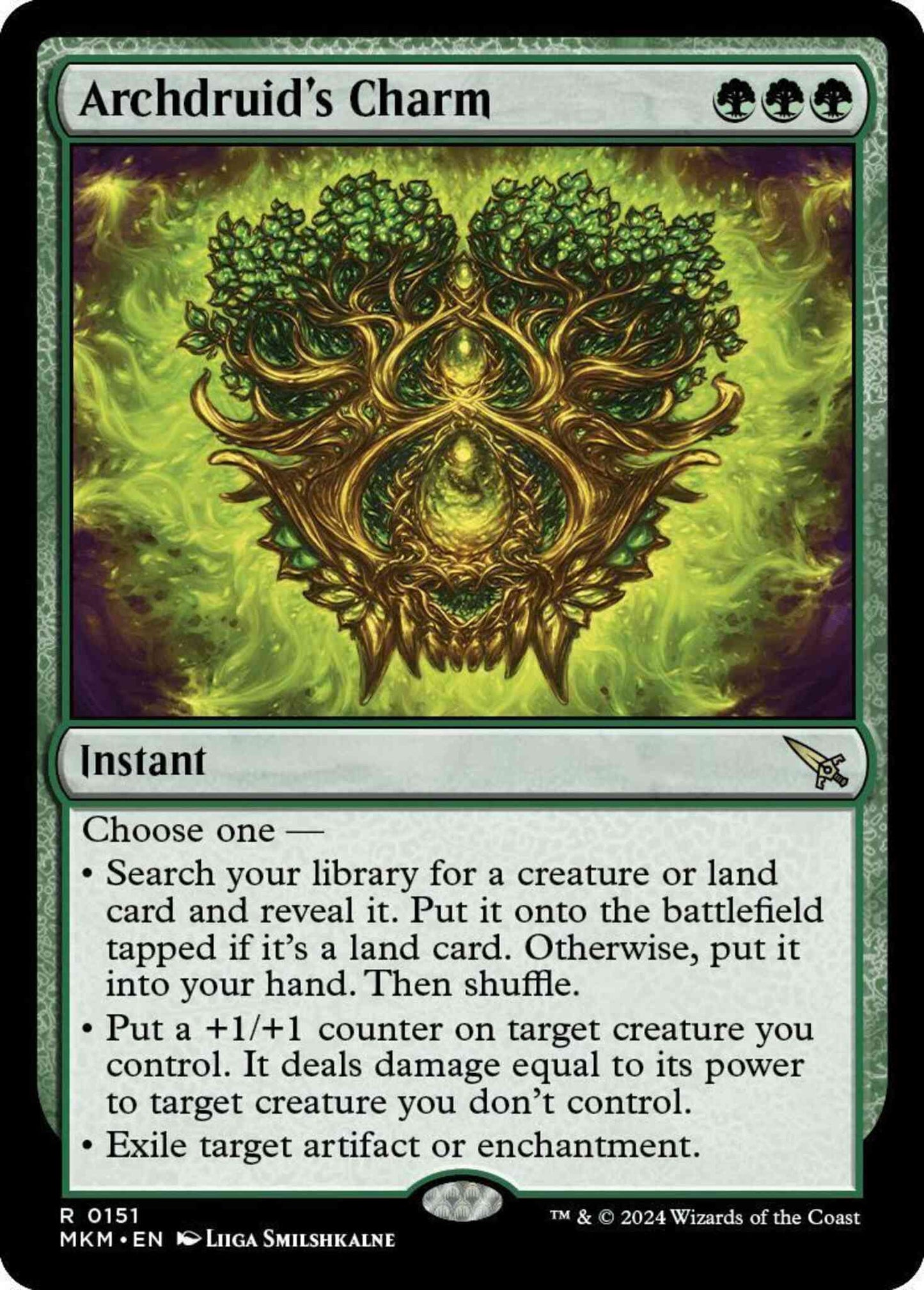 Archdruid's Charm [151] [Murders at Karlov Manor] [Non-Foil]