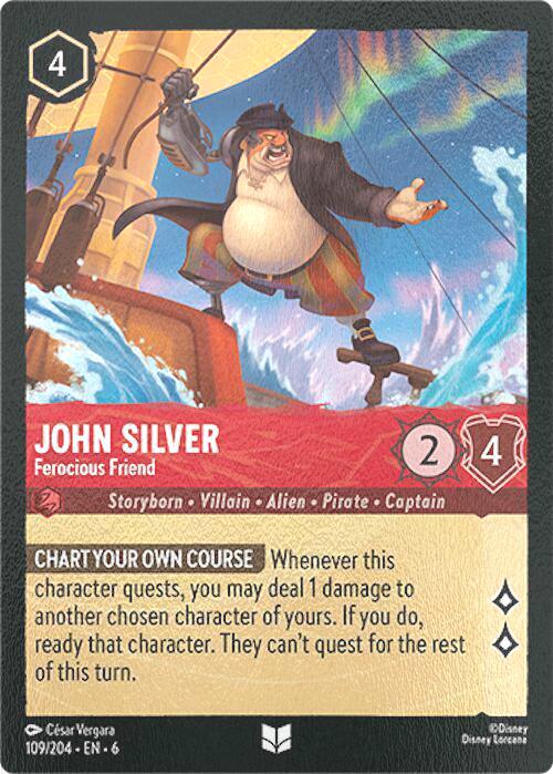 John Silver - Ferocious Friend - 109/204 [Azurite Sea] [Cold Foil]