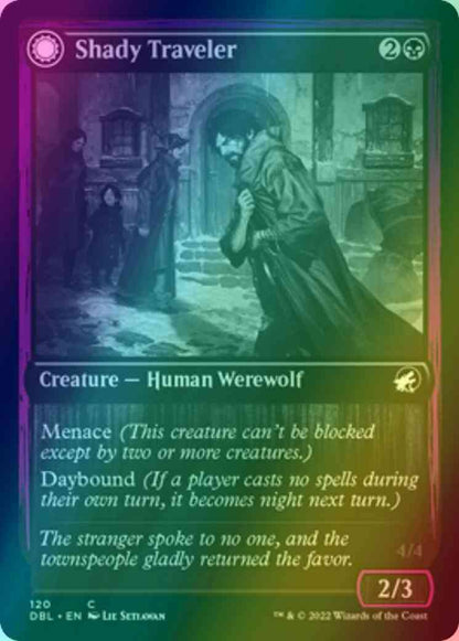 Shady Traveler // Stalking Predator [120] [Innistrad: Double Feature] [Foil]