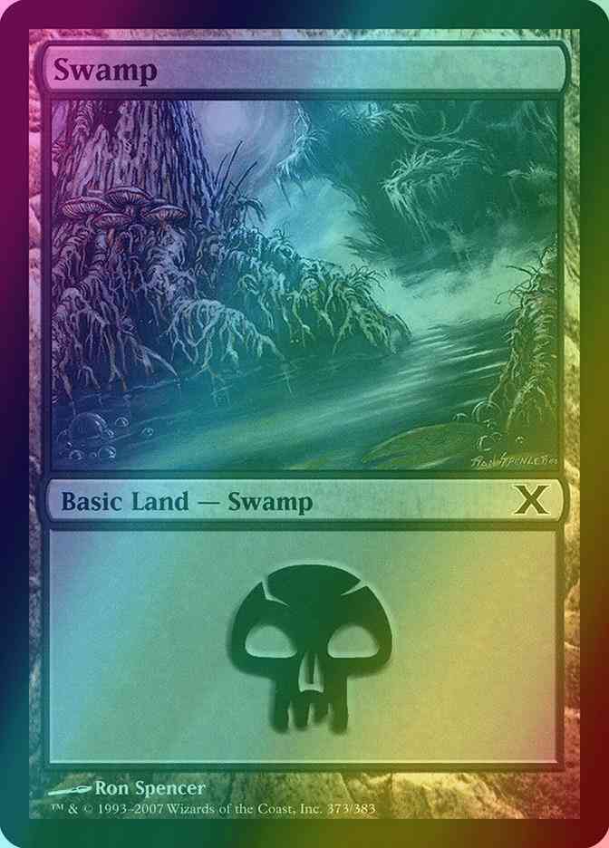 Swamp [373] [Tenth Edition] [Foil]