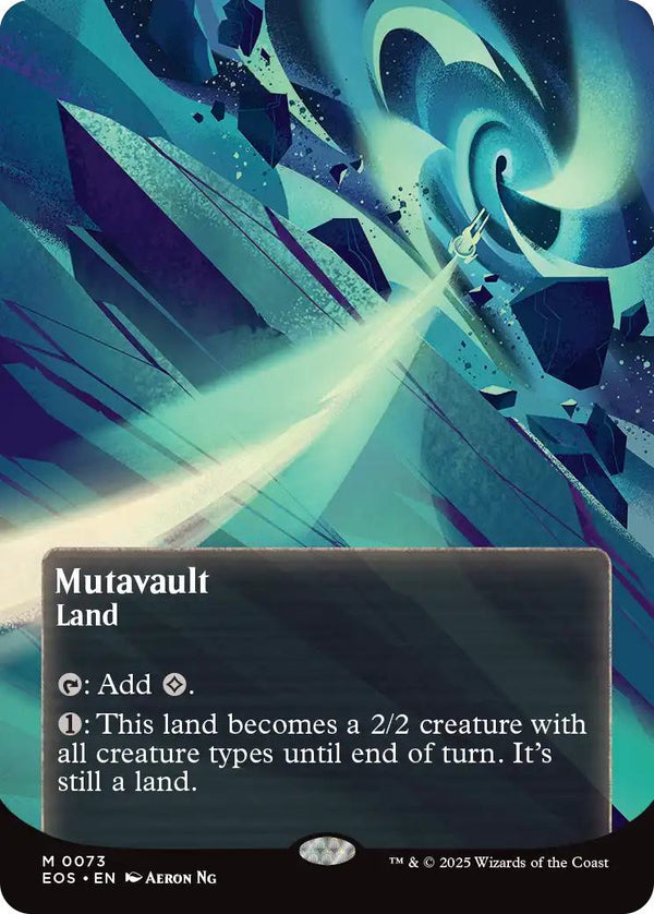 Mutavault [73] [Borderless] [Poster] [Edge of Eternities: Stellar Sights] [Non-Foil]