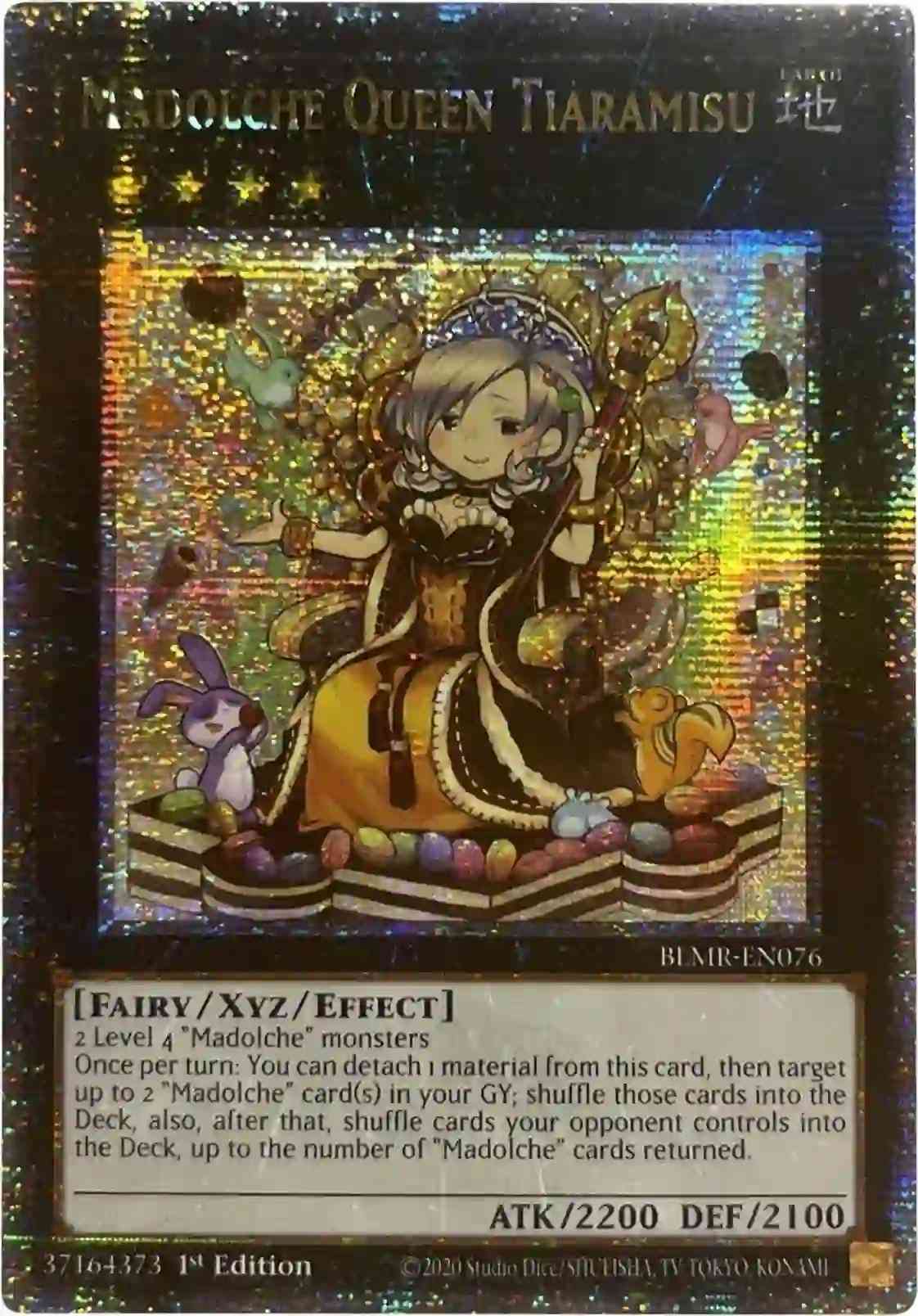 Madolche Queen Tiaramisu - BLMR-EN076 - Quarter Century Secret Rare - 1st Edition