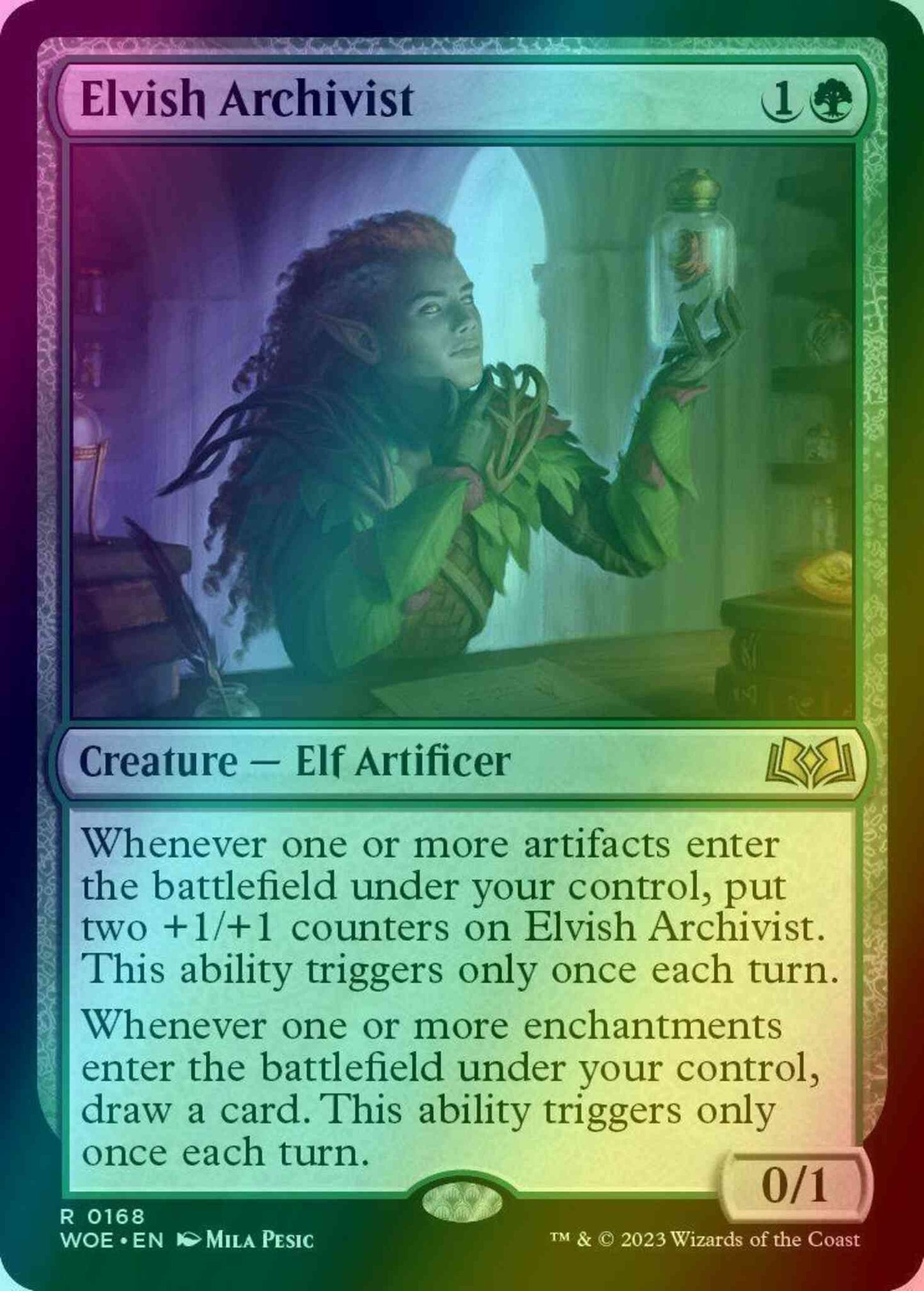 Elvish Archivist [168] [Wilds of Eldraine] [Foil]