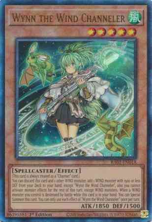 Wynn the Wind Channeler - RA01-EN018 - Prismatic Ultimate Rare - 1st Edition