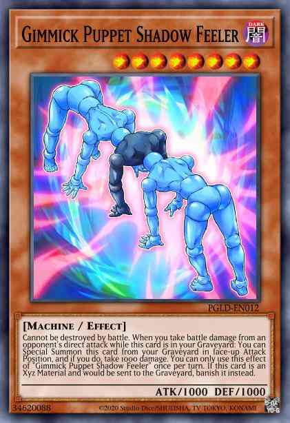 Gimmick Puppet Shadow Feeler - PGLD-EN012 - Gold Secret Rare - Unlimited