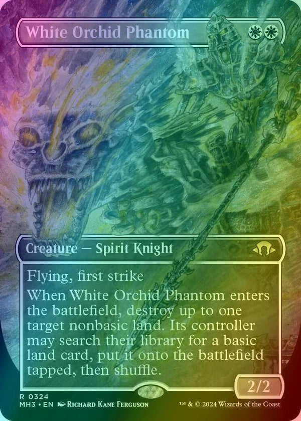White Orchid Phantom [324] [Borderless] [Frame Break] [Modern Horizons 3] [Foil]