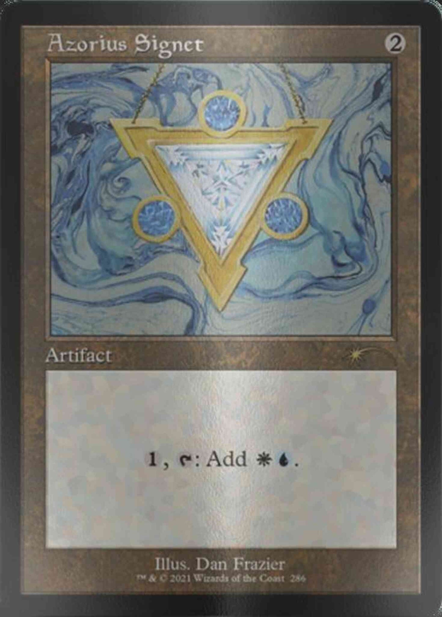 Azorius Signet [0286] [Retro Frame] [Dan Frazier] [Secret Lair Drop] [Etched Foil]