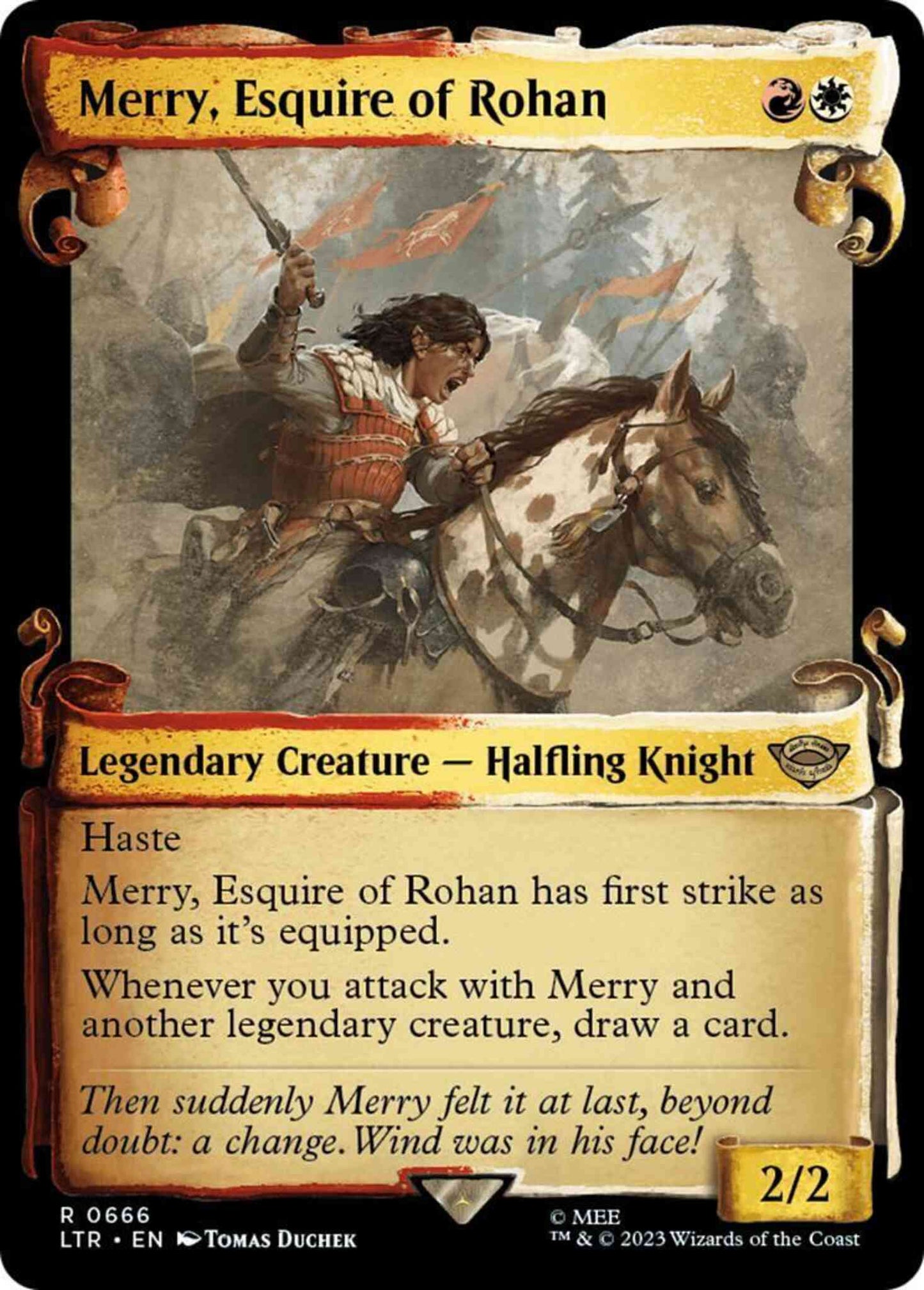 Merry, Esquire of Rohan [666] [Scrolls Showcase] [The Lord of the Rings: Tales of Middle-earth] [Non-Foil]