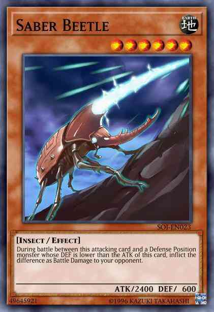 Saber Beetle - DR04-EN143 - Rare - Unlimited