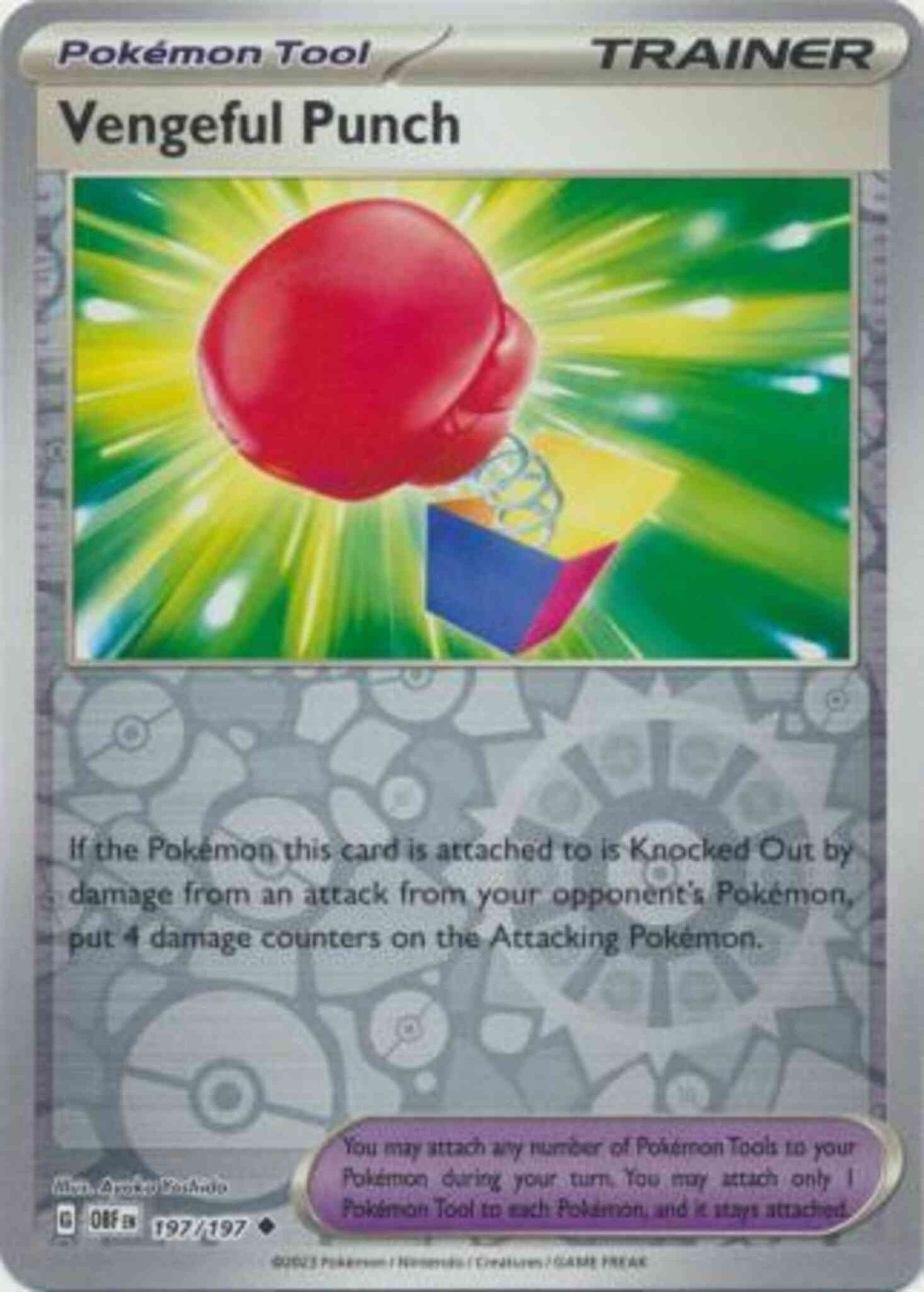 Vengeful Punch - 197/197 - Uncommon [sv03-197] [Reverse Holo]