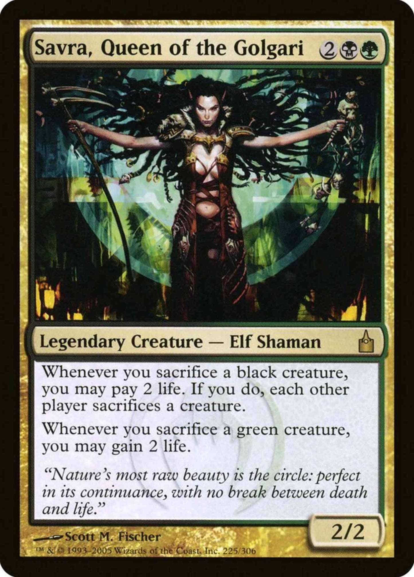 Savra, Queen of the Golgari [225] [Ravnica City Of Guilds] [Non-Foil]