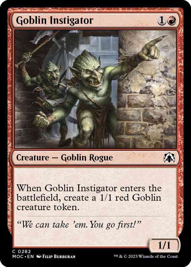 Goblin Instigator [282] [March of the Machine: Commander] [Non-Foil]